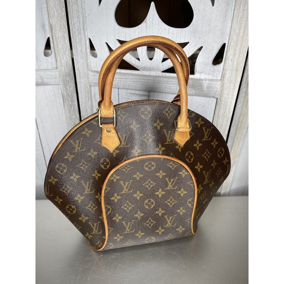 Louis Vuitton Monogram Ellipse PM Hand Bag Brown France Canvas - Picture 2 of 10